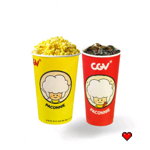 cgv 팝콘 (M) + 음료 (M) 세트 교환권
