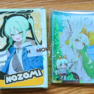 맘스터치 블루아카이브 히카리 아크릴블럭+노조미LD 포카