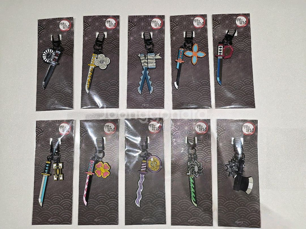 귀멸의 칼날 일륜도 키링 전종 풀세트 (10종)--0