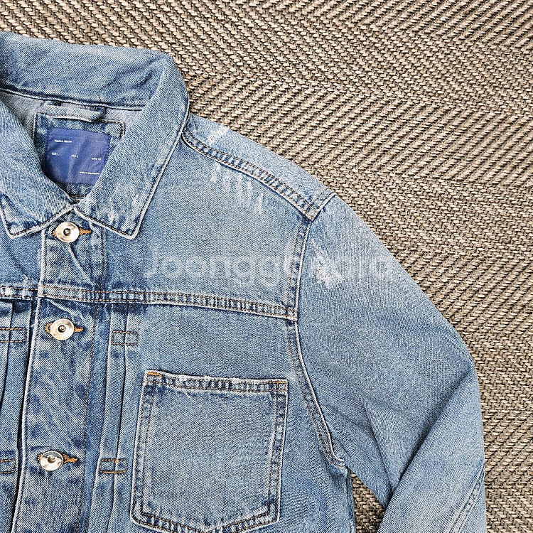 자라 데님 청자켓 남자100--2