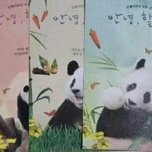 에버랜드 바오패밀리 굿즈 푸바오교통카드 및 엽서들 일괄