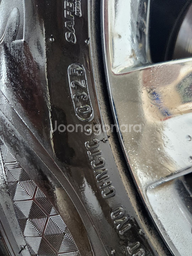 뉴에쿠스 순정 18인치 크롬 휠타이어 4개+스페어1개--4