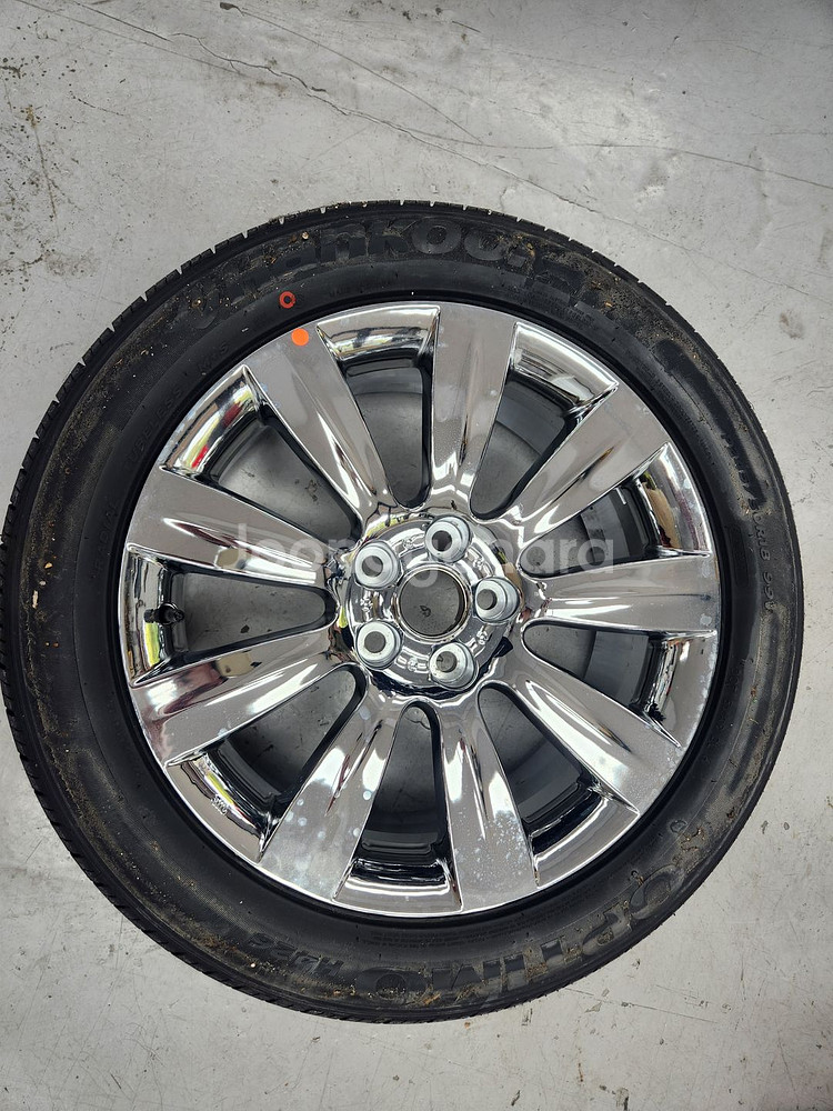 뉴에쿠스 순정 18인치 크롬 휠타이어 4개+스페어1개--6