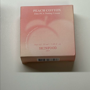 스킨푸드 피치 뽀송 토닝 크림 징크 pca