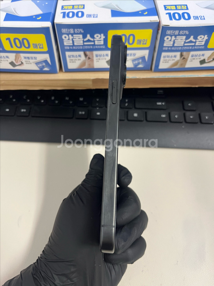아이폰15프로맥스 512G 블랙티타늄 S급!--4