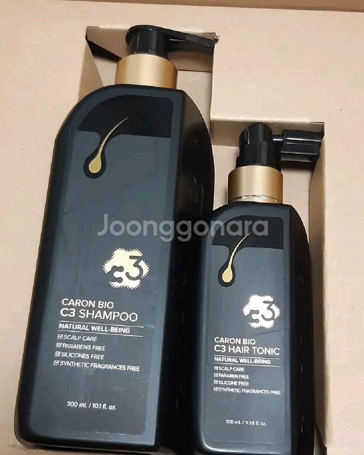 탈모샴푸 카론바이오 C3 샴푸+헤어토닉--0