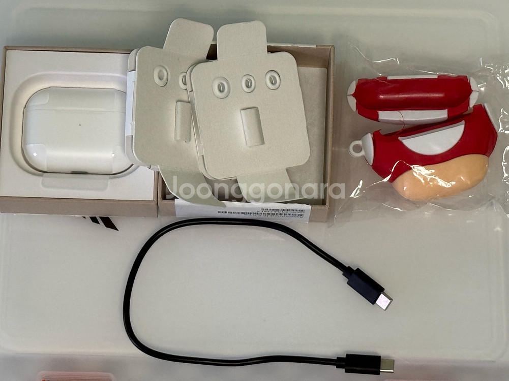 에어팟 프로 2세대 USB-C 리퍼 미사용 풀세트--0