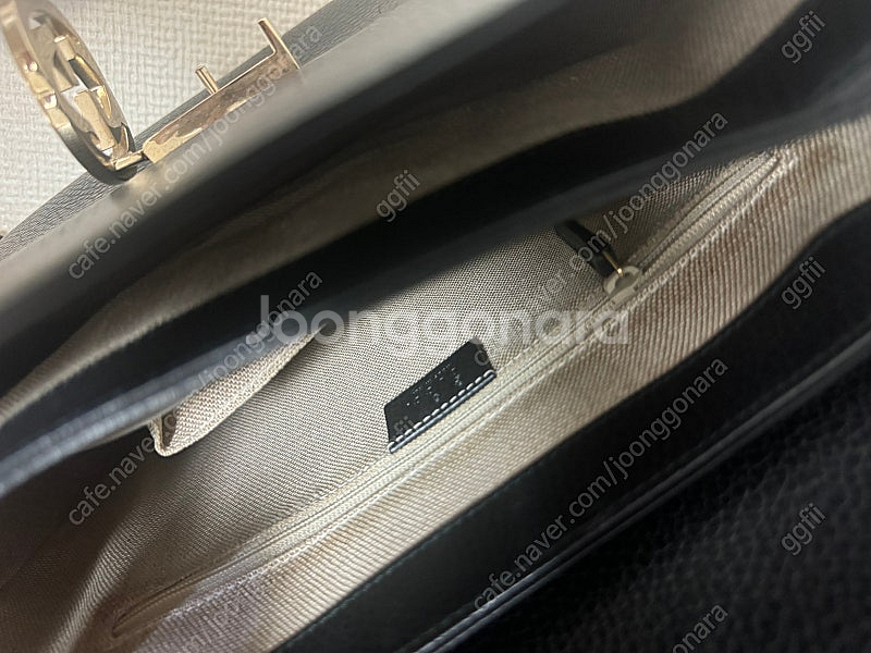 구찌 GG 인터로킹 탑핸들 체인백 라지(영수증 보유)--8