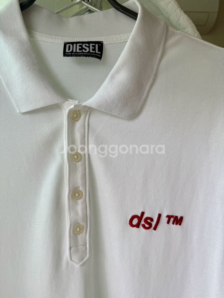 디젤 DIESEL 흰색 PK셔츠 폴로티 XL--0