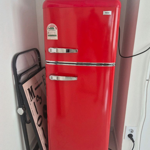 하이얼 레트로 2도어 냉장고 115L 레드 (BCD-1