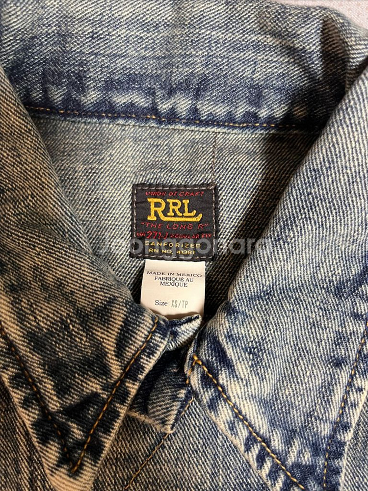 폴로 랄프 로렌 RRL) 트러커 데님자켓(XS 사이즈)--3