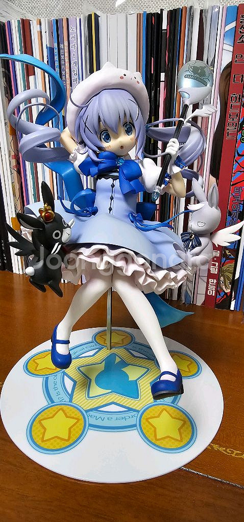 주문은 토끼입니까 마법소녀 치노 피규어 개봉품--0