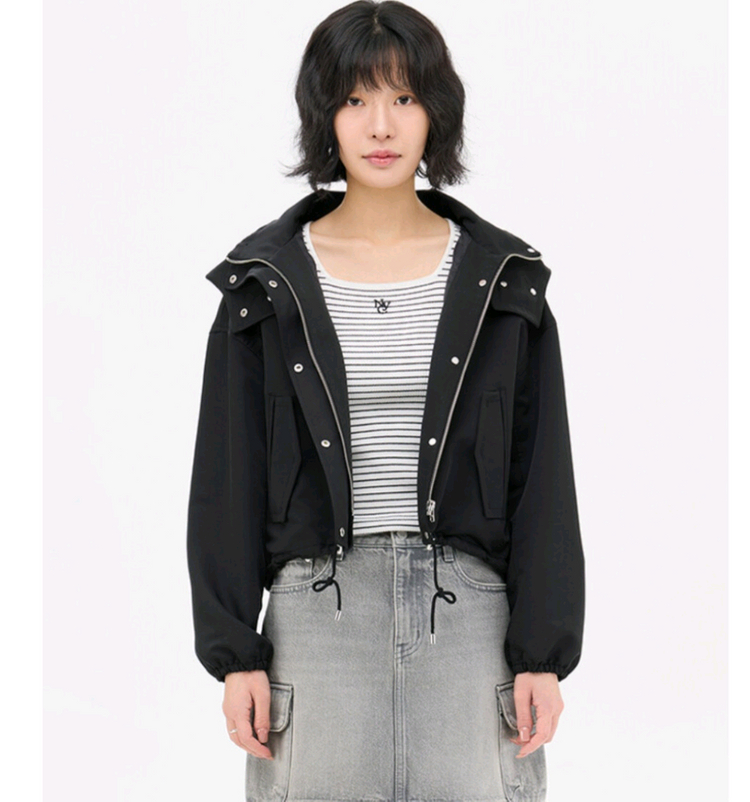 탑텐여성후드 블랙XL100--1