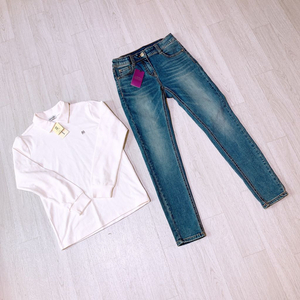 새상품 > 모노블랙카라티150호 + 데님청바지150호