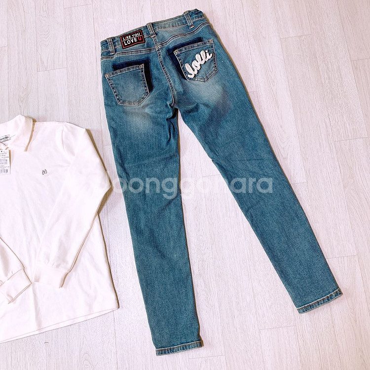 새상품 > 모노블랙카라티150호 + 데님청바지150호--7