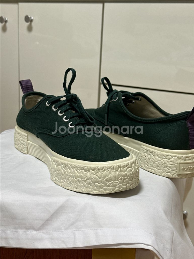eytys h&m 콜라보 그린 스니커즈 빈티지밑창--0