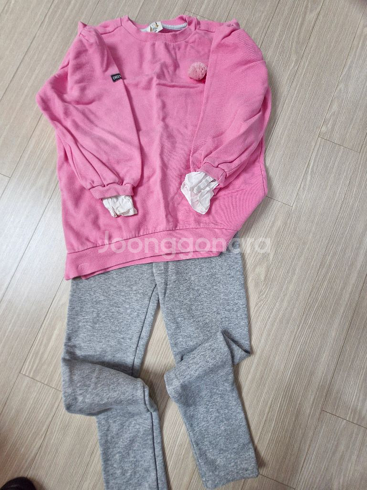 깨끗한 약기모 여아옷 130일괄--2