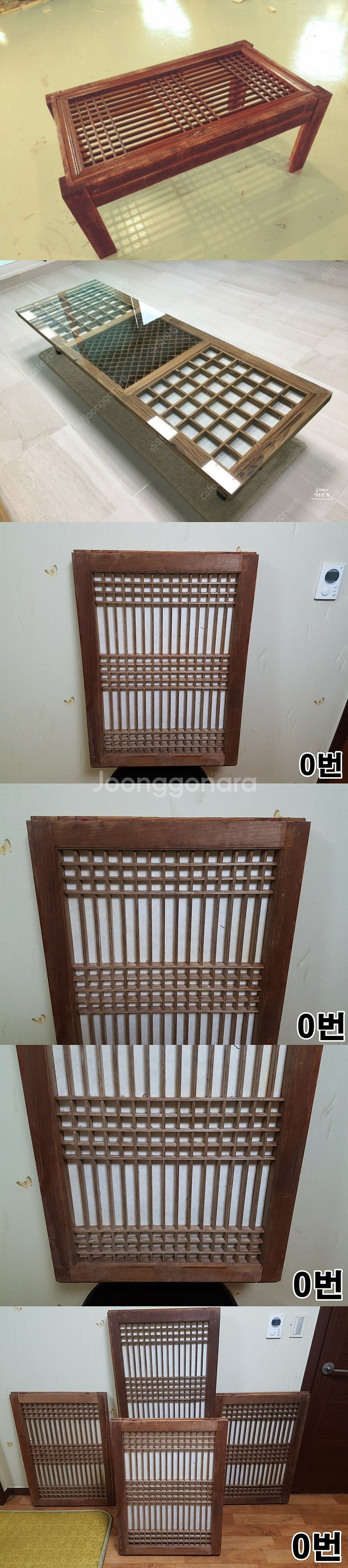 옛날 문짝 (창호살,전통문,한지문짝,한옥문)--0