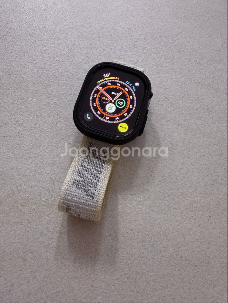 애플워치 울트라 49mm 티타늄 셀룰러 배터리 100%--4