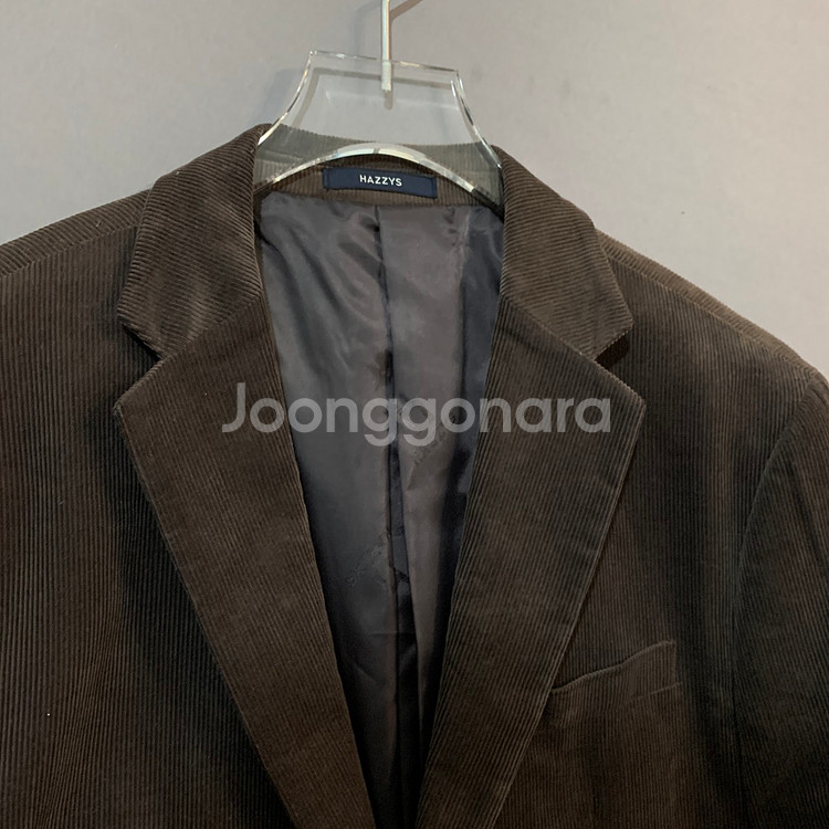 M 헤지스 브라운 코듀로이 골덴 블레이저 자켓--2