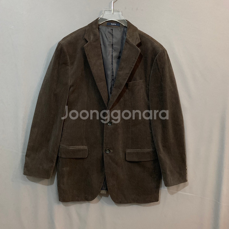 M 헤지스 브라운 코듀로이 골덴 블레이저 자켓--0