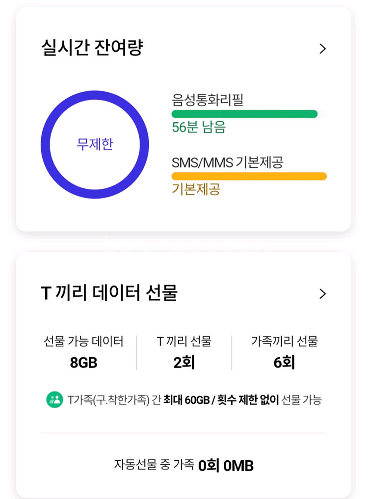 skt 데이터 2기가 단돈 2천원--0