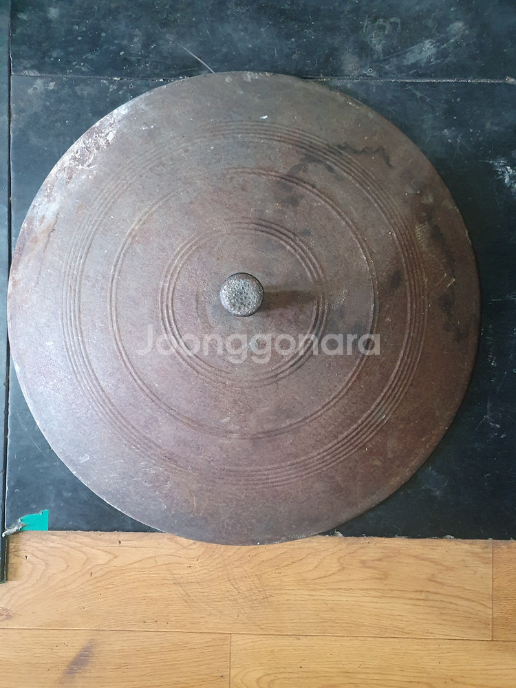 무쇠 가마솥 솥뚜껑 불판 솥뚜껑50cm 밑에 가마--2