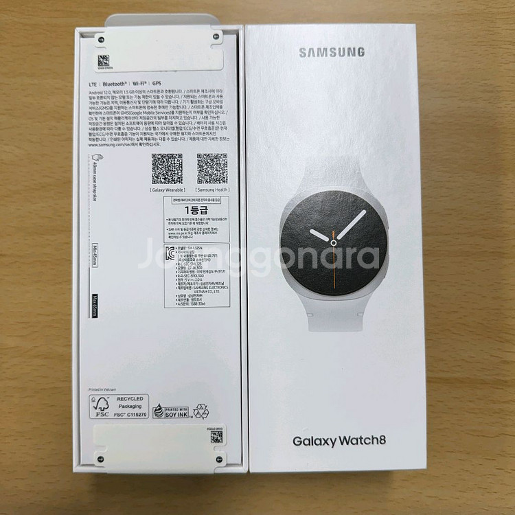 (미개봉새상품)갤럭시워치8 40mm44mm 실버 화이트--1