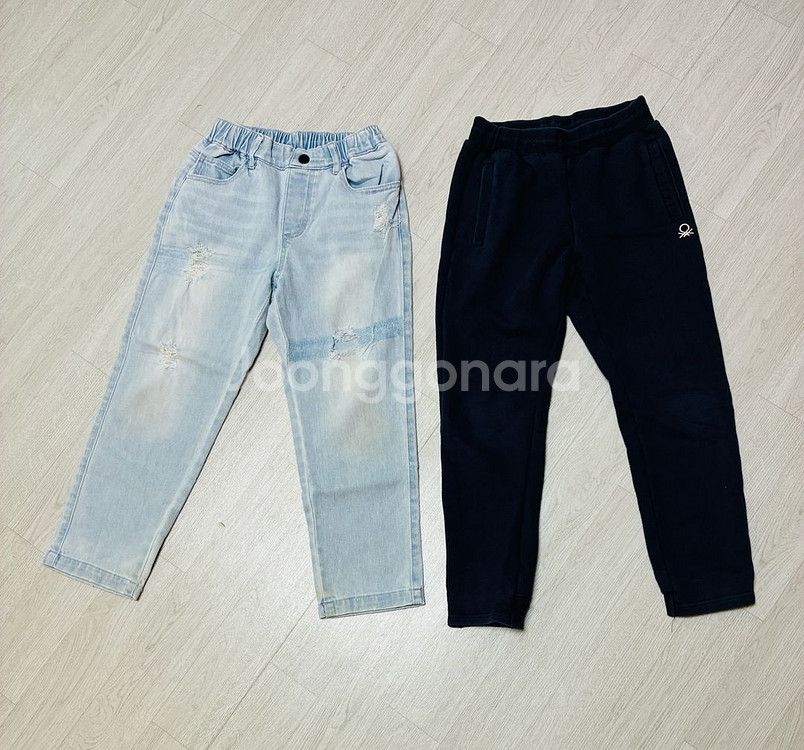 [베네통 키즈] 데님 + 트레이닝 145호--0