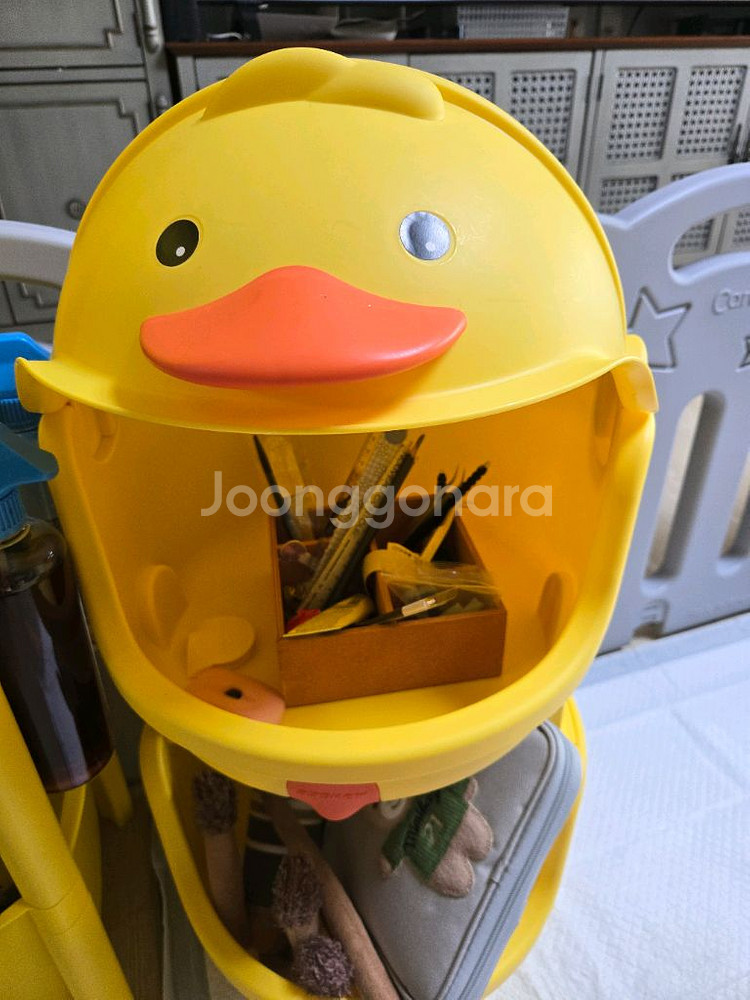 어린이소품정리,오리모양수납장--3