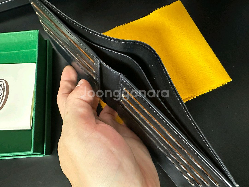 [정품] 고야드 빅투아르 블랙탄 반지갑 판매--2