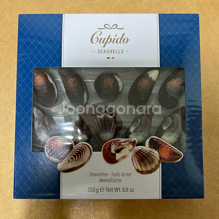 큐피도 씨쉘 250g 벨기에 초콜릿--0