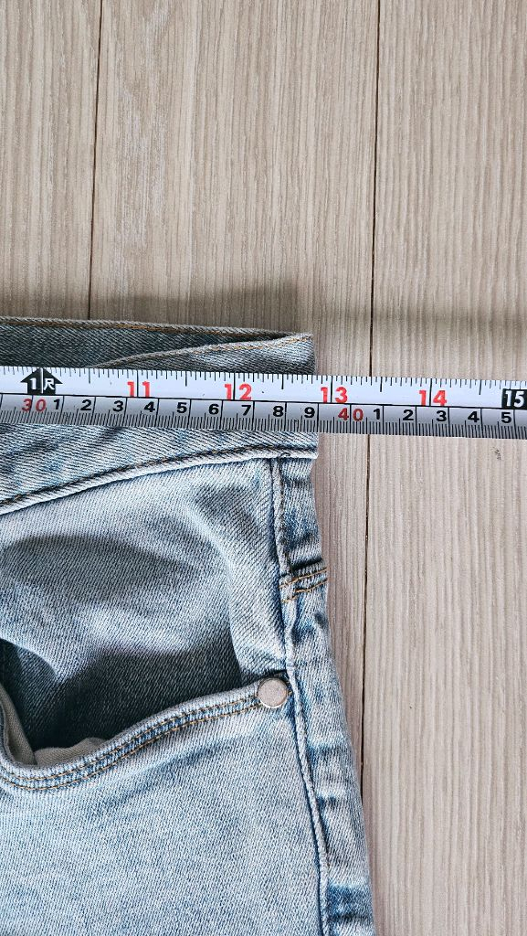 무신사 더니트컴퍼니 연청 워싱데님 레귤러 청바지31인치 이미지