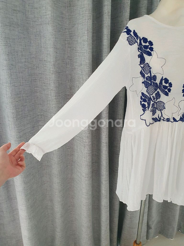 (새상품)봄, 여름, 가을 자수 원피스 55~77--2