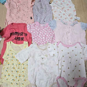 반팔슈트 신생아 9벌일괄