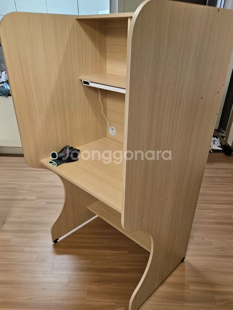 1500 독서실 책상 + led 조명--0