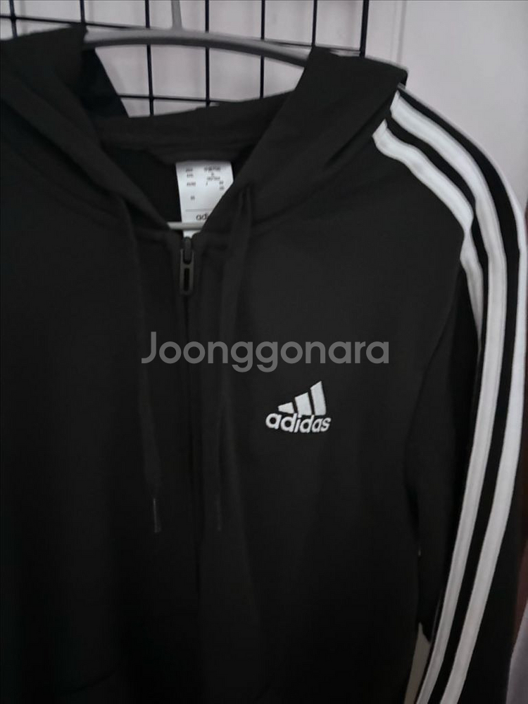 아디다스 에센셜 3S 후드집업 2XL 새상품--3