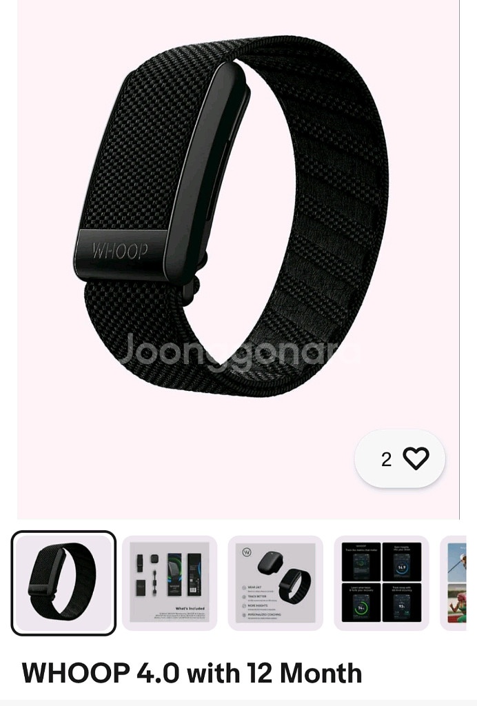 훕 WHOOP 4.0 웨어러블 팝니다--6