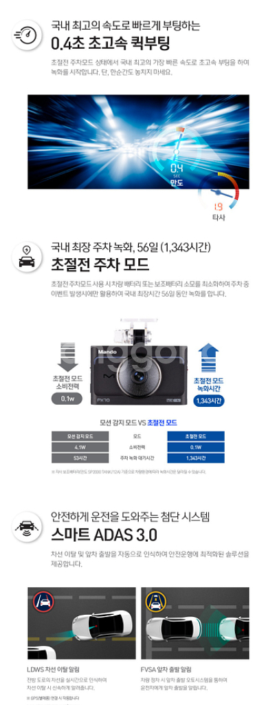 만도 PX70 블랙박스 (64GB, GPS포함)--8
