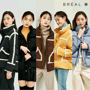 브리엘 구스 숏 무스탕 점퍼 66사이즈