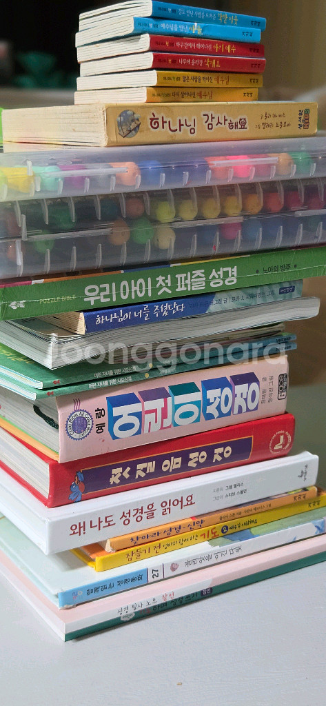 어린이 성경 도서 여러권+ 수납함 일괄 택포3만원--5