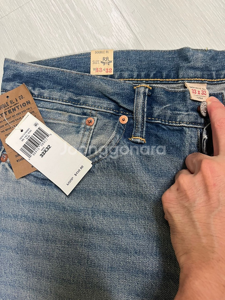 RRL 더블알엘 빈티지5포켓 미드랜드 33X32사이즈--2