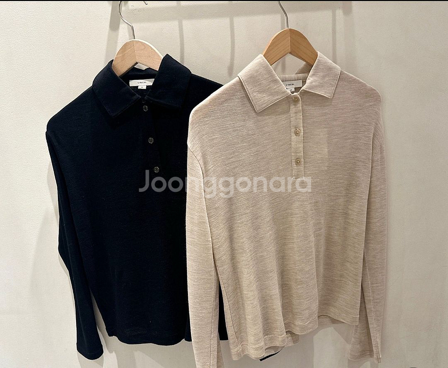 빈스 vince 울100% 폴로니트 (새제품) M (5--1