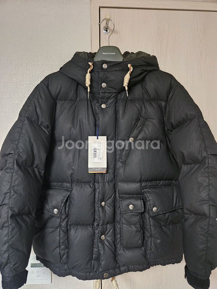 (새상품) 24FW 헨리코튼 FFC 왁스드 숏다운 95--0