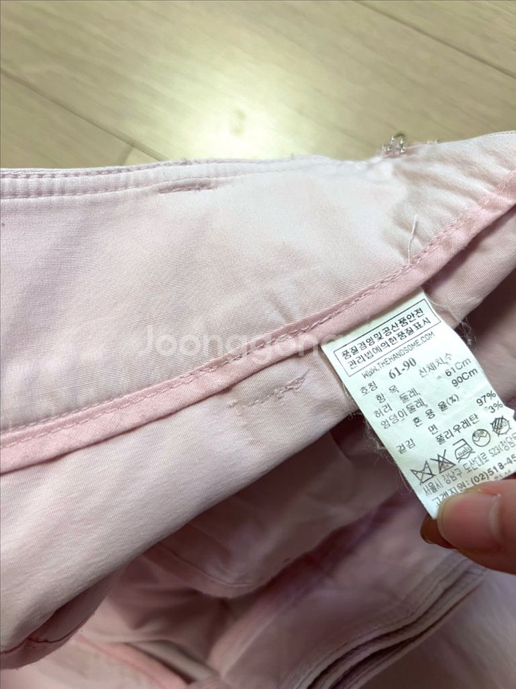 타임 TIME 바스락 옆트임 랩스타일 와이드 팬츠 바지--5