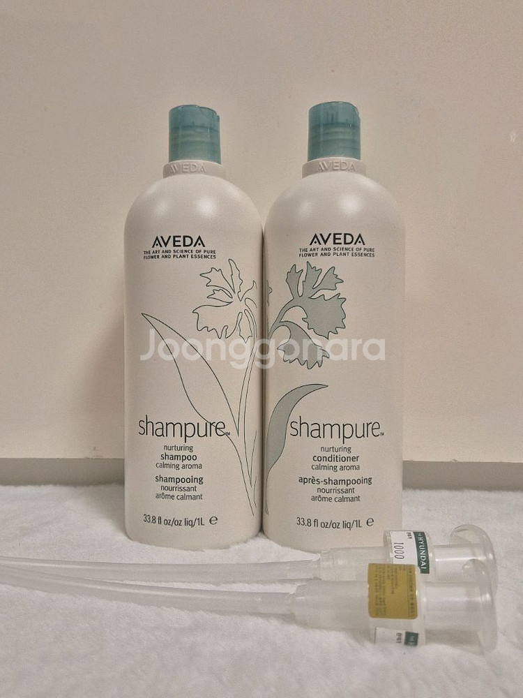 새상품)아베다 샴퓨어 샴푸+컨디셔너 대용량세트--0