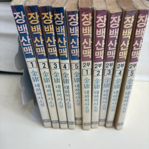 장백산맥 1,2부 전 10권 김용 /새터 /장간행