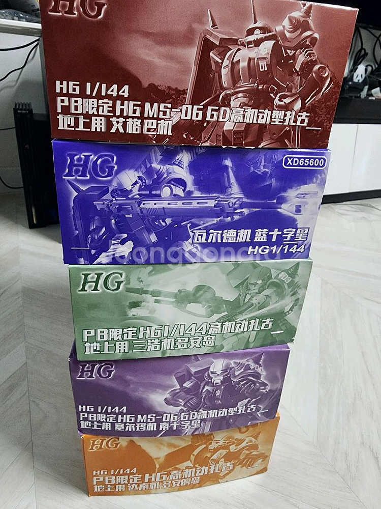 HG 쿠쿠르스 도안 고기동형자쿠 5개 세트--0