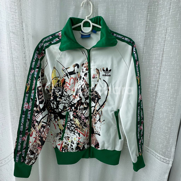 아디다스 x화이트TOPSHOP 그린 트랙 탑 파이어버드--0