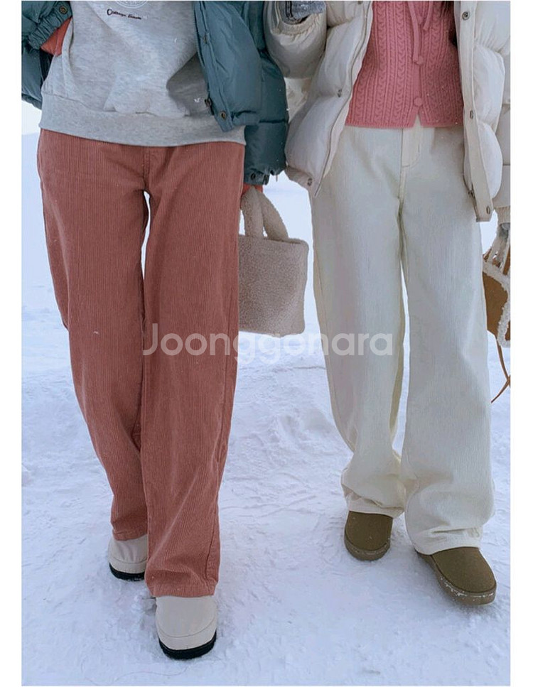 [새상품] 코듀로이 와이드 팬츠--9